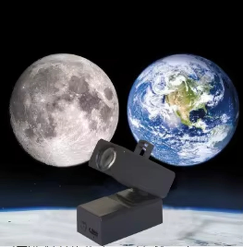 Earth Moon Light Ins Moon Projector Light Starry Sky Projector Rotate Planetarium Lamp Wall Lights Room Decor Led Night Light